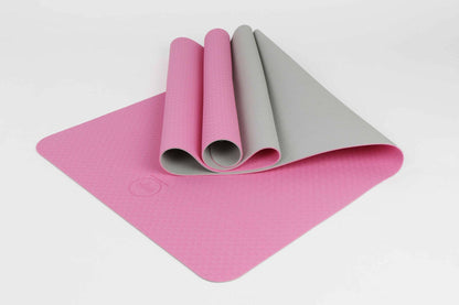 2 Tone TPE Yoga Mat – Premium Non-Slip Eco-Friendly 6mm Thick - GoTypical