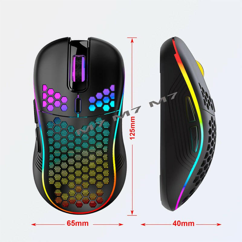 Wireless Gaming Mouse – . 2.4G Lightweight with 7-Color Breathing Light - GoTypical