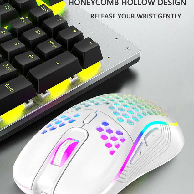 Wireless Gaming Mouse – . 2.4G Lightweight with 7-Color Breathing Light - GoTypical