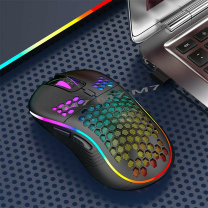 Wireless Gaming Mouse – . 2.4G Lightweight with 7-Color Breathing Light - GoTypical