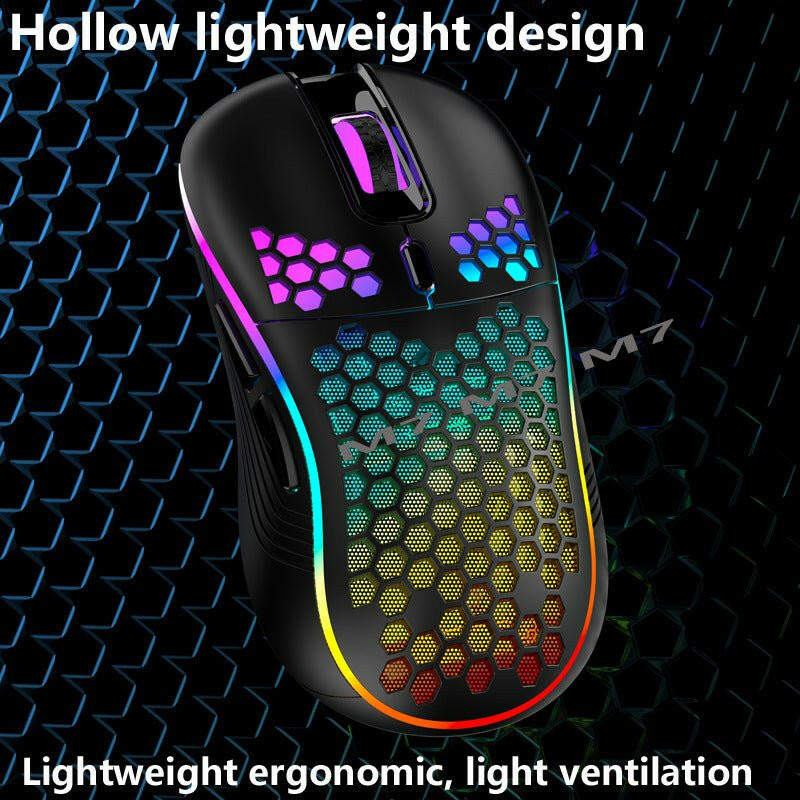 Wireless Gaming Mouse – . 2.4G Lightweight with 7-Color Breathing Light - GoTypical