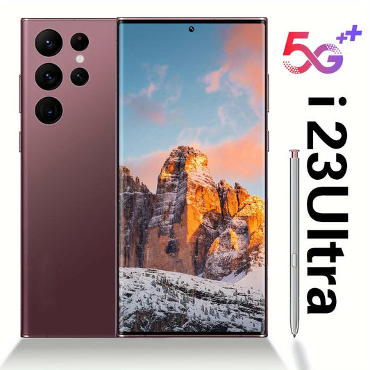 I23 Ultra Android Phone – 256GB Rose Pink 6.8" HD Built-In Stylus Unlocked - GoTypical