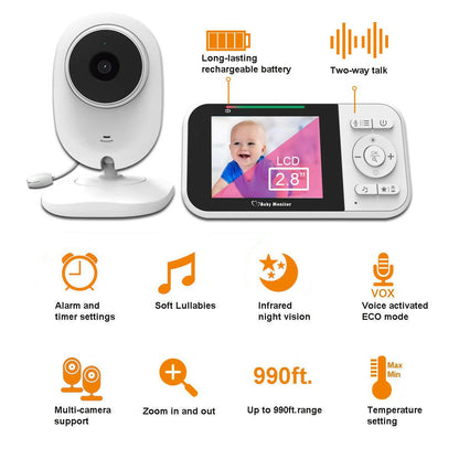 . 2.8-Inch Baby Monitor – Indoor Wireless Monitoring Device - GoTypical