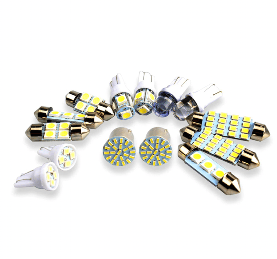 28pcs White LED Car Interior Light Bulbs – Map Dome Door Trunk Kit - GoTypical