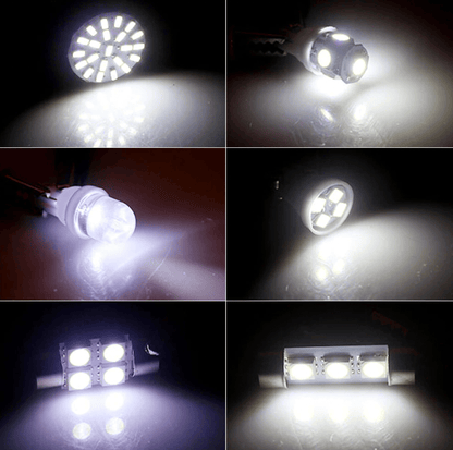 28pcs White LED Car Interior Light Bulbs – Map Dome Door Trunk Kit - GoTypical