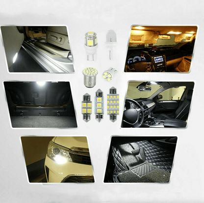 28pcs White LED Car Interior Light Bulbs – Map Dome Door Trunk Kit - GoTypical