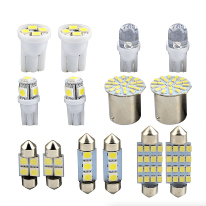 28pcs White LED Car Interior Light Bulbs – Map Dome Door Trunk Kit - GoTypical