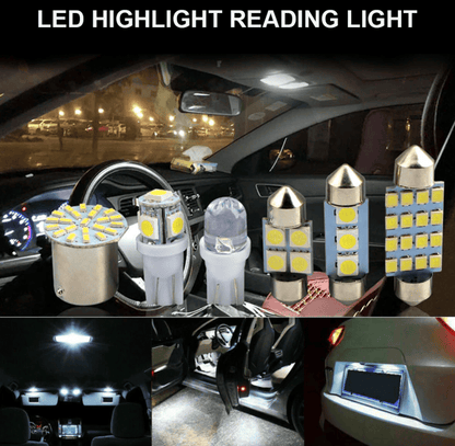 28pcs White LED Car Interior Light Bulbs – Map Dome Door Trunk Kit - GoTypical