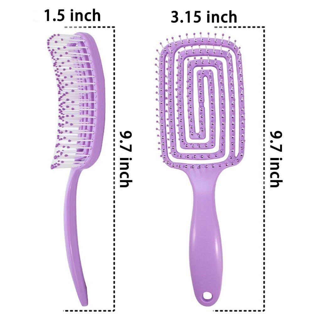 Detangler Hair Brush – Pink Vented Paddle with Nylon Bristles - GoTypical