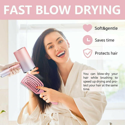 Professional Vented Hair Brush 2-Pack – Anti-Static Scalp Massage Wet Dry - GoTypical