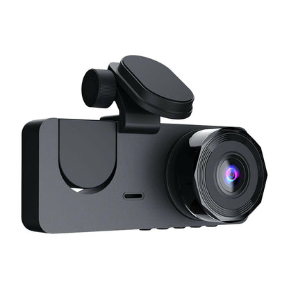 3 Channel Dash Cam – Front Inside Rear Camera with Night Vision 32GB Card Loop Recording - GoTypical