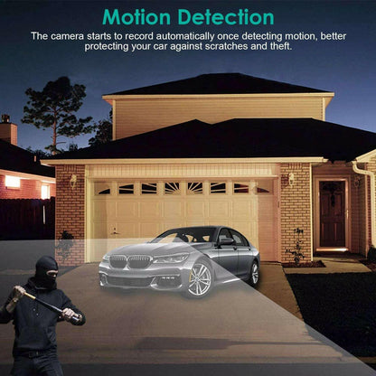 3 Channel Dash Cam – Front Inside Rear Camera with Night Vision 32GB Card Loop Recording - GoTypical