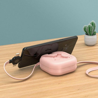 . 3-in-1 Retractable USB Charging Cable – Micro USB, Type C, Lightning - GoTypical