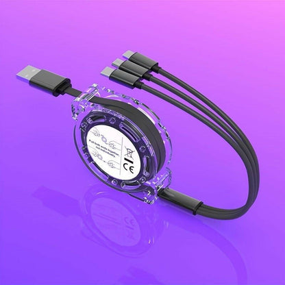 . 3-in-1 Retractable USB Charger Cable – Micro USB & Type C - GoTypical