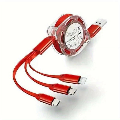 . 3-in-1 Retractable USB Charger Cable – Micro USB & Type C - GoTypical
