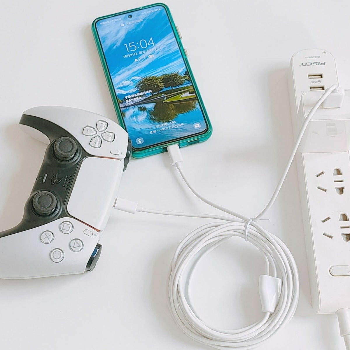 . 3-Meter USB-C 2-in-1 Dual Charging Cable – Pure Copper - GoTypical