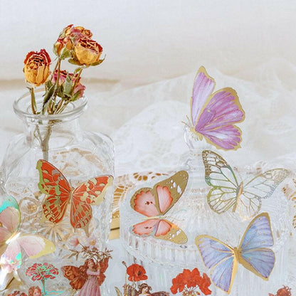. Transparent Butterfly Decorative Decals – 30 Pcs for Phone & Laptop - GoTypical
