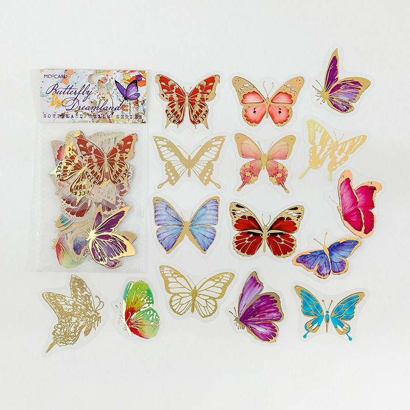 . Transparent Butterfly Decorative Decals – 30 Pcs for Phone & Laptop - GoTypical