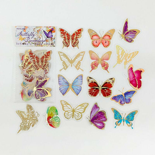 . Transparent Butterfly Decorative Decals – 30 Pcs for Phone & Laptop - GoTypical