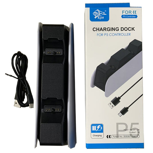 Suitable for PS5 wireless controller dual seat charging P5 controller charging dock with LED display PS5 headphone jack.