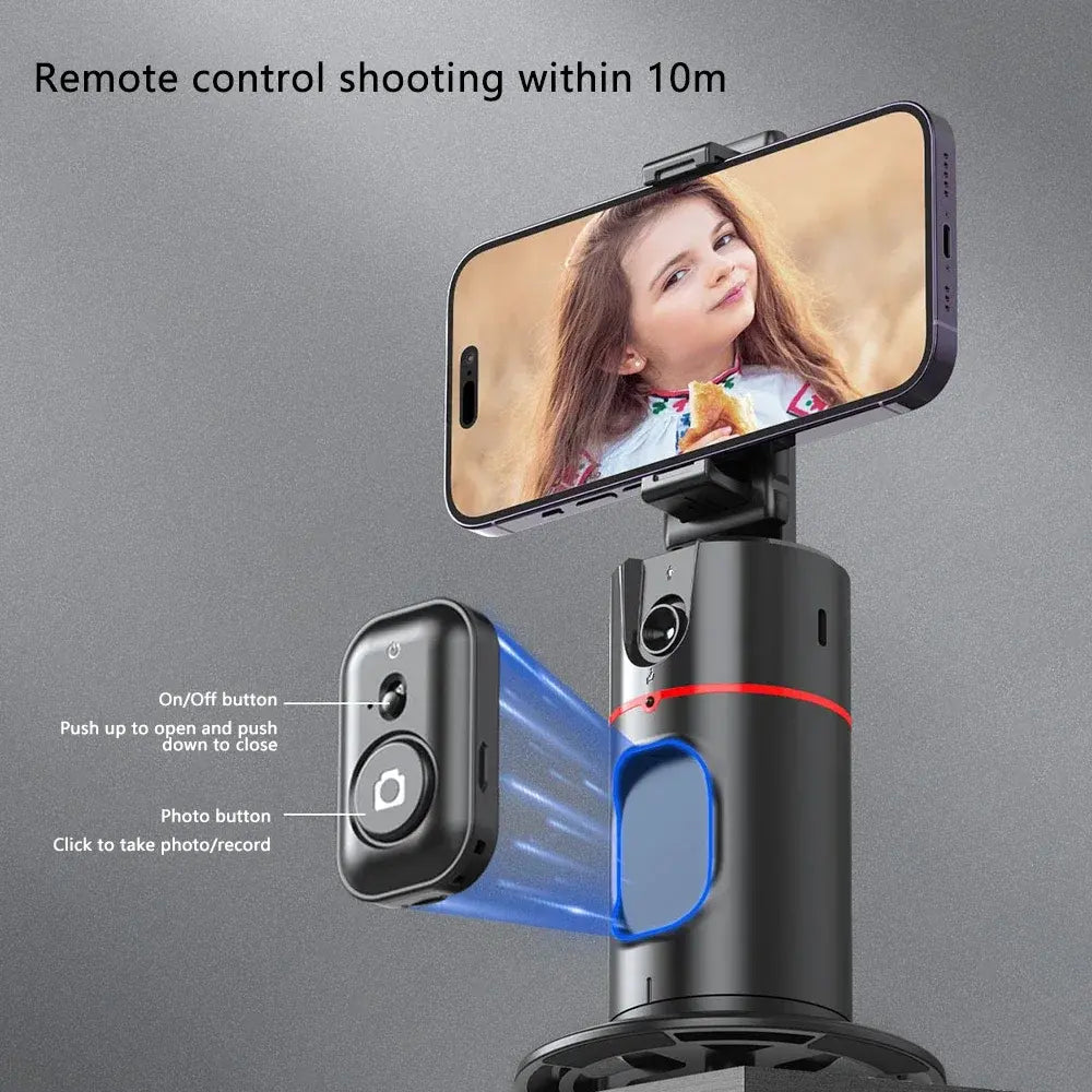 . 360° Auto Face Tracking Gimbal Stabilizer with Gesture Control - GoTypical