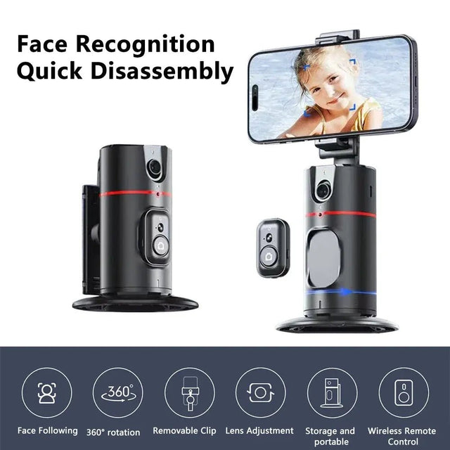 . 360° Auto Face Tracking Gimbal Stabilizer with Gesture Control - GoTypical