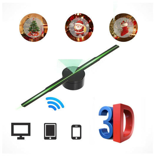 3D Hologram Projector Fan – 42cm Commercial WiFi Remote Advertising Display - GoTypical