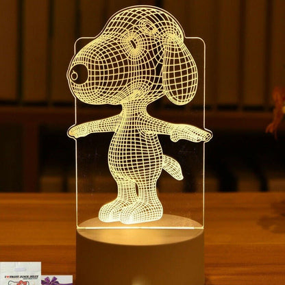 . 3D Night Light LED Table Light – Touch Control, Colorful Illumination - GoTypical