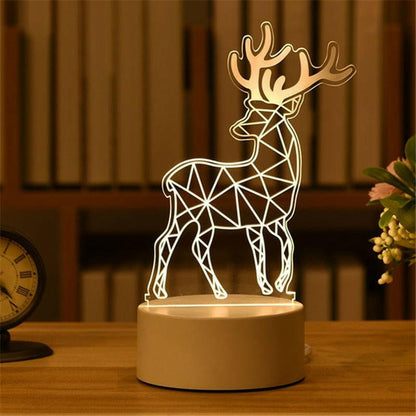 . 3D Night Light LED Table Light – Touch Control, Colorful Illumination - GoTypical