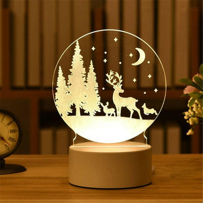 . 3D Night Light LED Table Light – Touch Control, Colorful Illumination - GoTypical