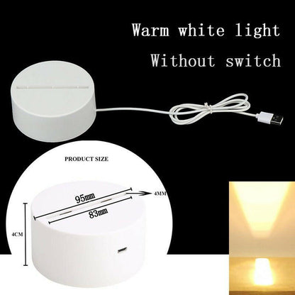 . 3D Night Light LED Table Light – Touch Control, Colorful Illumination - GoTypical