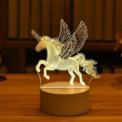 . 3D Night Light LED Table Light – Touch Control, Colorful Illumination - GoTypical