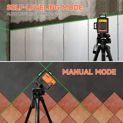 Green Self-Leveling Laser Level – Dovoh P3-360G with Rechargeable Battery - GoTypical