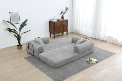 4 - in - 1 Convertible Sofa Bed - 77.9 Inch Modular Floor Couch - GoTypical