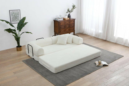 4 - in - 1 Convertible Sofa Bed - 77.9 Inch Modular Floor Couch - GoTypical