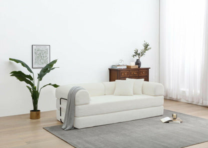 4 - in - 1 Convertible Sofa Bed - 77.9 Inch Modular Floor Couch - GoTypical