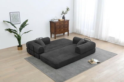 4 - in - 1 Convertible Sofa Bed - 77.9 Inch Modular Floor Couch - GoTypical