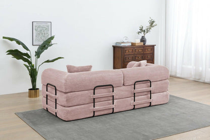 4 - in - 1 Convertible Sofa Bed - 77.9 Inch Modular Floor Couch - GoTypical