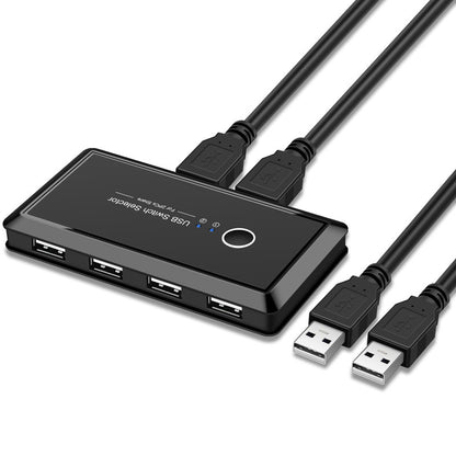 Printer sharer 4-port USB shared with 2 computers mouse and keyboard 2-inch and 4-out automatic switch