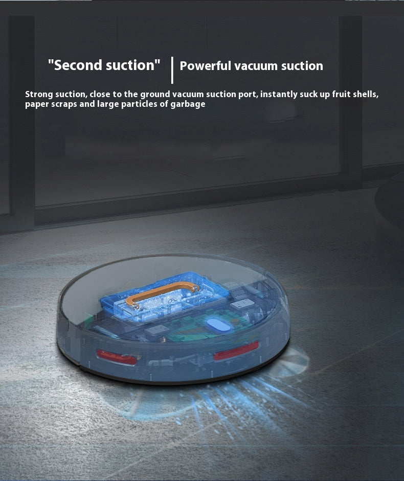 Smart Sweeping Robot Vacuum – 14.4V Brushless Motor, Dual-Mode Control, 600ml Capacity