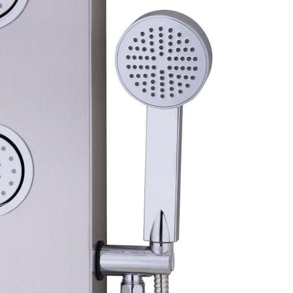 . 47 Inch Stainless Steel Shower Panel with Massage Jets - GoTypical