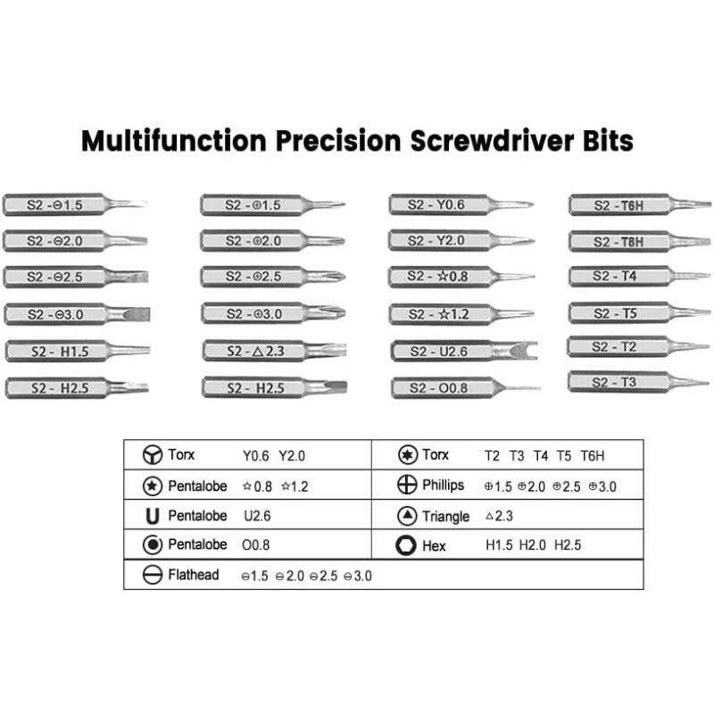 49-in-1 Precision Screwdriver Set – Magnetic Torx Repair Kit with Case - GoTypical