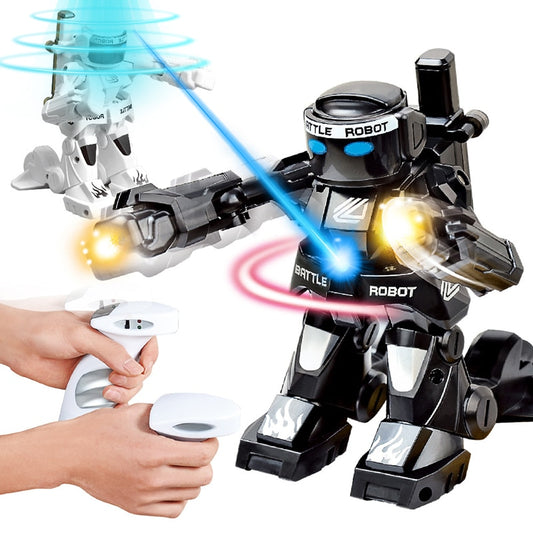 RC Combat Battle Robot Toy - Remote Control with LED Lights & Sound Effects - GoTypical