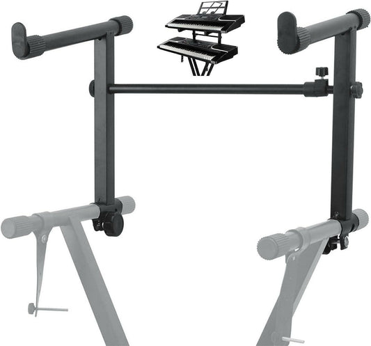 5 Core 2-Tier Adjustable Keyboard Stand Extension – Black Metal Adapter - GoTypical
