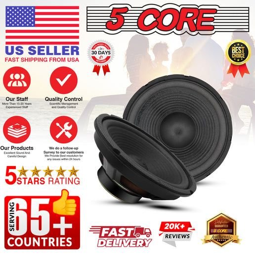 5 Core 8 Inch Subwoofer Speaker 1000W Combined Peak 4Ohm Replacement Car Bass Sub Woofer - GoTypical