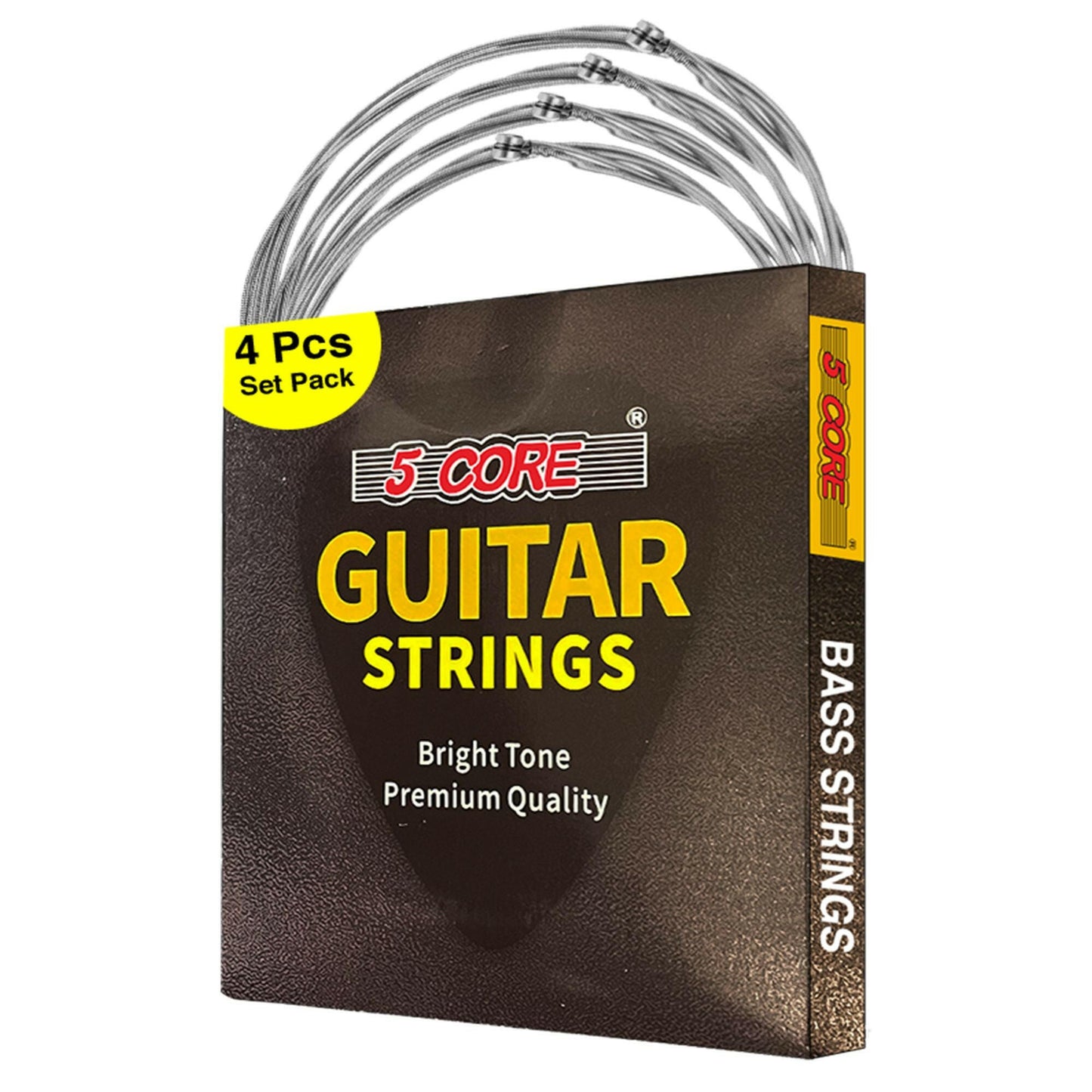 5 Core Bass Guitar Strings – Extra Light Gauge Brass Phosphor Bronze - GoTypical