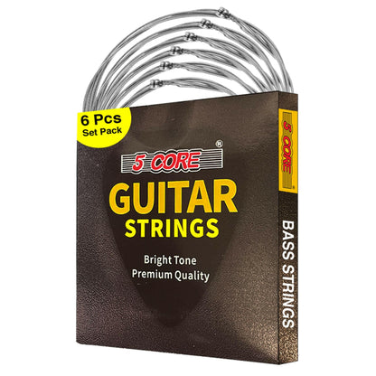 5 Core Bass Guitar Strings – Extra Light Gauge Brass Phosphor Bronze - GoTypical