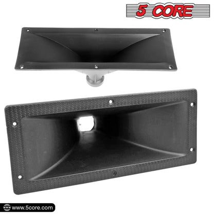 5 Core Horn Speaker Throat – Black ABS 4X10 Inch Weatherproof Waveguide - GoTypical