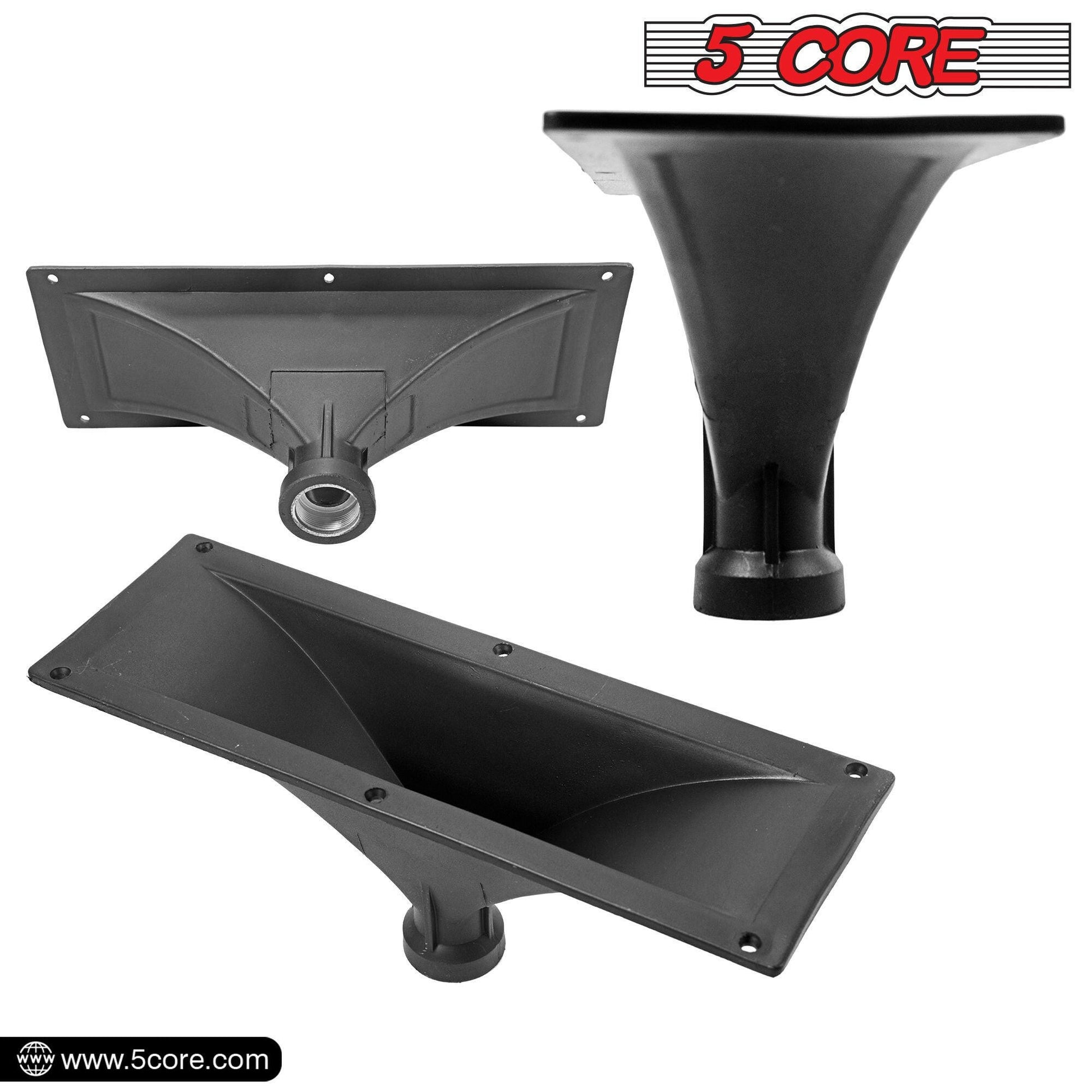 5 Core Horn Speaker Throat – Black ABS 4X10 Inch Weatherproof Waveguide - GoTypical