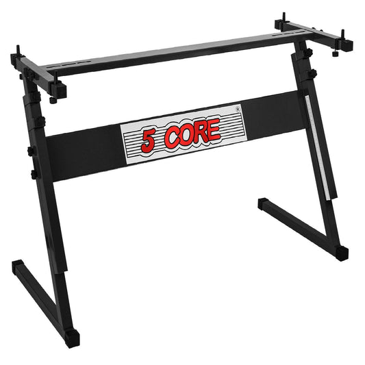 5 Core Keyboard Stand – Adjustable Z-Style Heavy-Duty Black Riser - GoTypical